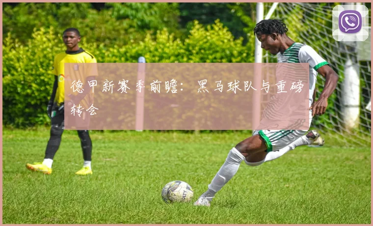 德甲新赛季前瞻:黑马球队与重磅转会